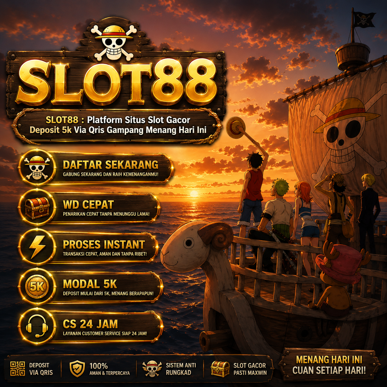 SLOT88 : Platform Situs Slot Gacor Deposit 5k Via Qris Gampang Menang Hari Ini